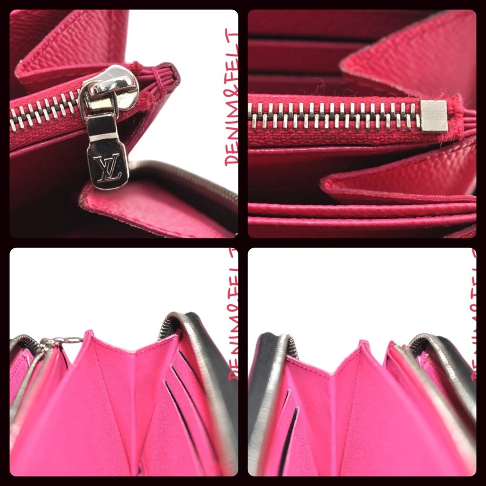 🩷Louis Vuitton Black/Pink Epi Zippy Long Wallet/Purse |PRELOVED | RARE!!🩷🖤🩷 - Picture 3 of 16